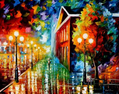 NIGHT PEACE  oil painting on canvas