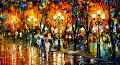NIGHT RAINBOW  oil painting on canvas