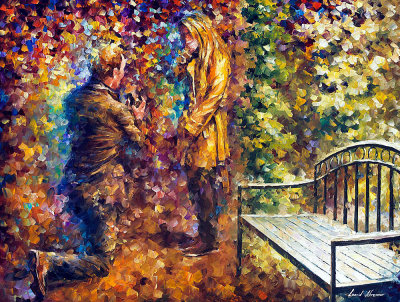 OFFER OF MARRIAGE  oil painting on canvas