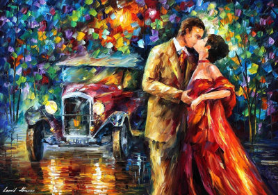 OLD KISS  oil painting on canvas