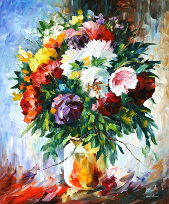 PEONIES  oil painting on canvas