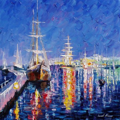 PORT OF CALM  oil painting on canvas