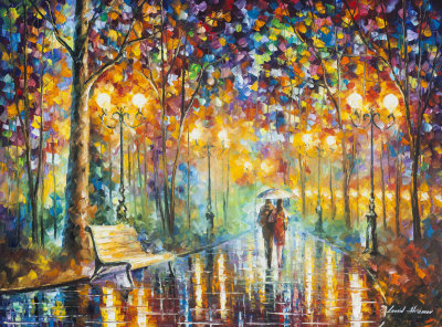 RAIN'S RUSTLE FOREVER  oil painting on canvas