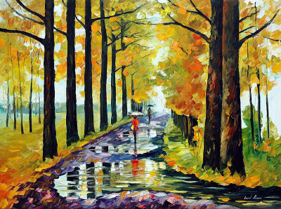 RAINY WEATHER  oil painting on canvas