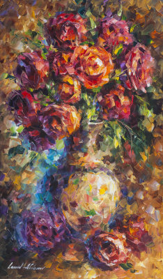 ROMANTIC ROSES  oil painting on canvas