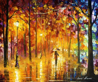 SIGNALS OF LOVE — Original Oil Painting On Canvas By Leonid Afremov