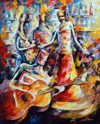 SINGER  oil painting on canvas