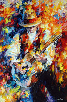 SING MY GUITAR  oil painting on canvas