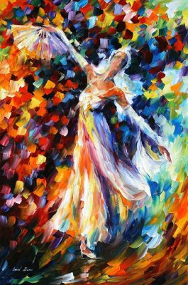 SNOW QUEEN  PALETTE KNIFE Oil Painting On Canvas By Leonid Afremov