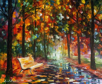 STILL WAITING  Original Oil Painting On Canvas By Leonid Afremov