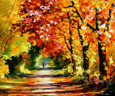 SUNNY PATH  oil painting on canvas
