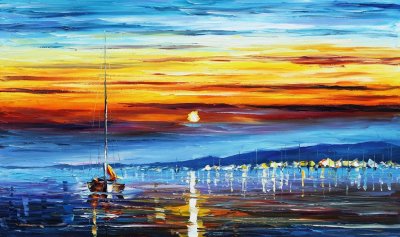 SUNRISE 2  72x48 (180cm x 120)  oil painting on canvas