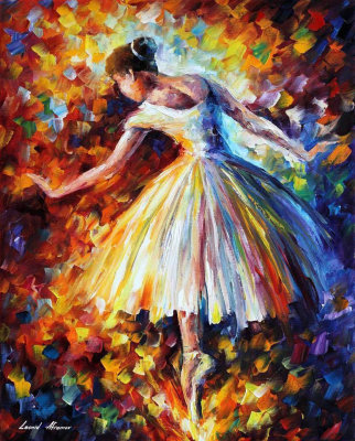 SURROUNDED BY CLASSICAL MUSIC  PALETTE KNIFE Oil Painting On Canvas By Leonid Afremov