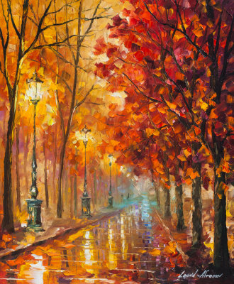 SWEET RED FALL  oil painting on canvas