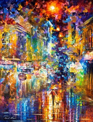 THE COLORS OF NIGHT PARIS 40x54 (100cm x 35cm)  oil painting on canvas