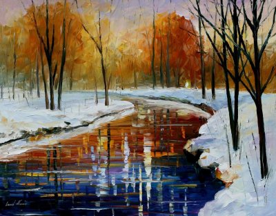 THE ENERGY OF WINTER  oil painting on canvas