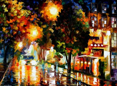THE GLOWING NIGHT  oil painting on canvas