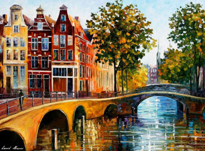 THE GATEWAY TO AMSTERDAM 48x36 (120cm x 90cm)  oil painting on canvas