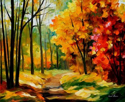 THE PATH TO THE HEART  oil painting on canvas