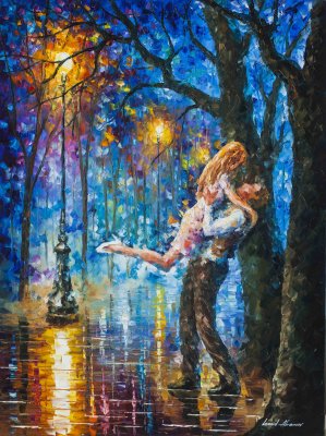 THE PROPOSAL  PALETTE KNIFE Oil Painting On Canvas By Leonid Afremov