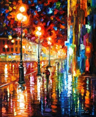 THE TEMPO OF THE RAIN  oil painting on canvas