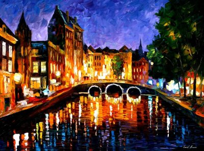 THOUGHTFUL AMSTERDAM  oil painting on canvas
