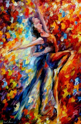 OWARD THE SUN LIGHT  PALETTE KNIFE Oil Painting On Canvas By Leonid Afremov