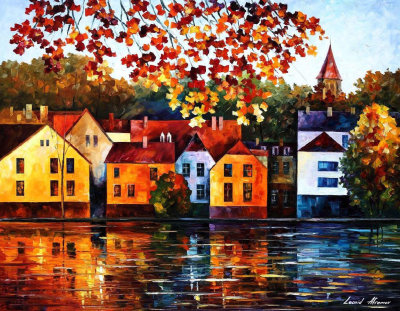TOWN WHERE I GREW UP  oil painting on canvas