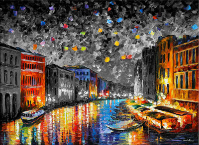 VENICE GRAND CANAL  oil painting on canvas