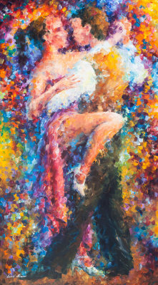 Vibrant Dance  PALETTE KNIFE Oil Painting On Canvas By Leonid Afremov
