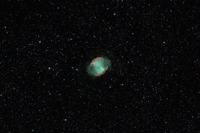 M27 - The Dumbell Nebula in Vulpecula with Optolong L-eNhance filter 19-Sep-2020