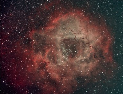 The Rosette Nebula in Monoceros 24-Nov-2020 L-eXtreme filter