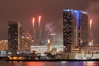 fireworks at petco Park