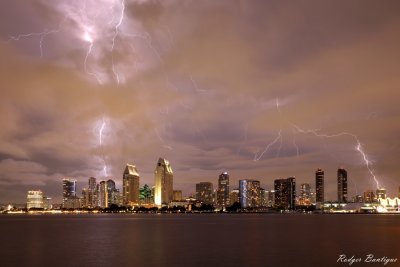 San Diego lightning show