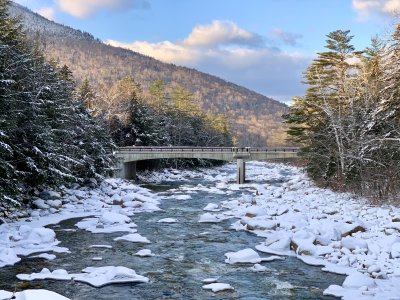 view from Lincoln Woods bridge