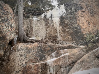 first big step on the ledges