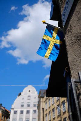 Swedish flag, Gamla Stan