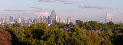 London skyline from Primrose Hill, September 2022