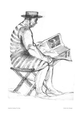 Sunbather Reading Paper