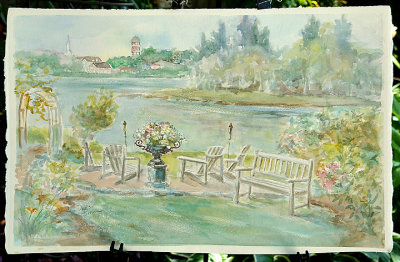 Garden 5 as painted by Denise Brown in 2013.