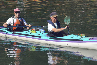 Double kayak at culvert.