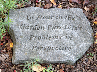 Proverb in stone.
