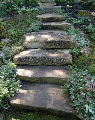 Stone steps.