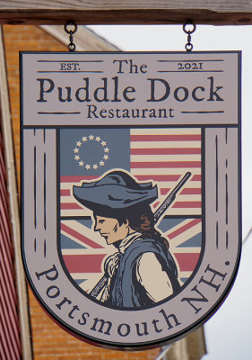 Restaurant sign. Marcy Street.