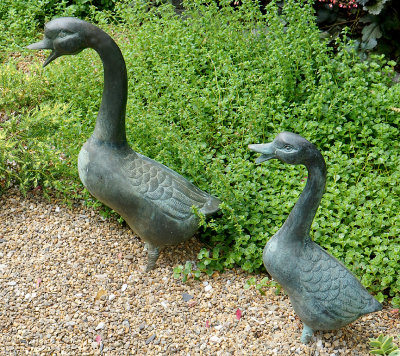 Bronze geese.