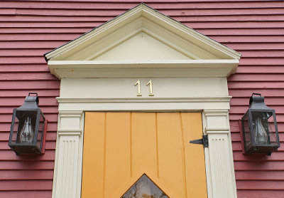 Door pediment. Howard Street.