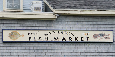 Fishmarket sign. Marcy Street.