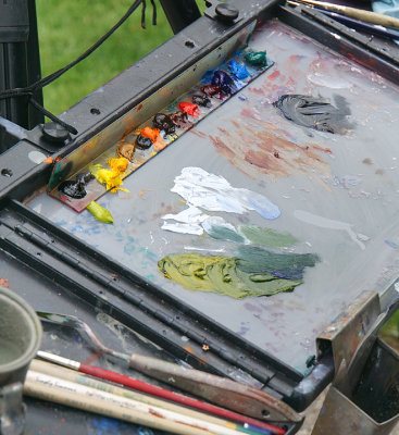 Painter's palette.