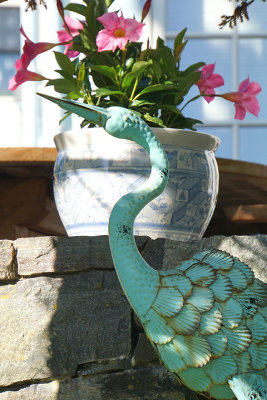 Heron and planter. 6 Wentworth.