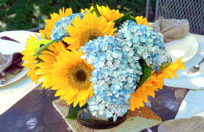 Table top flowers.
